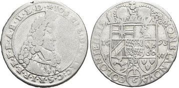 1/6 taler, daalder 1693 Fw Koeln-erzbistum Josef Klemens..., Verzenden