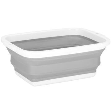 Wasmand | Opvouwbare Wasmand | 8.5L | Grijs/Wit, Ophalen of Verzenden, Nieuw