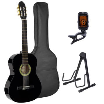 A.Martinez MTC-080/B Klassieke Gitaar 4/4 Black Hoogglans, Muziek en Instrumenten, Ophalen of Verzenden, Nieuw