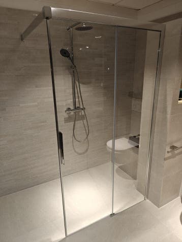 Showmodel inschuifbare inloopdouche 120cm - 0035, Ophalen, Nieuw, Glas, Douche