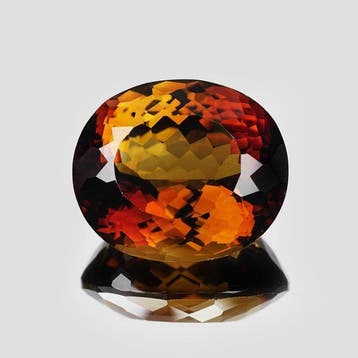 1 pcs Oranje, Geel Topaas - 85.45 ct - nternational Colored, Nieuw