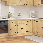 vidaXL Kast SKI HoningBruin 60 x 46 x 81,5 cm Massief, Verzenden, Nieuw, Bruin