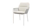 Suns Punta Dining Tuinstoel - Zandkleurig/Mat wit | AANVRAAG, Tuin en Terras, Tuinstoelen, Verzenden, Nieuw, Overige materialen