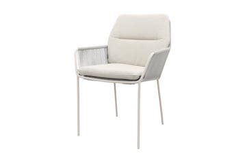 Suns Punta Dining Tuinstoel - Zandkleurig/Mat wit | AANVRAAG, Verzenden, Nieuw, Overige materialen