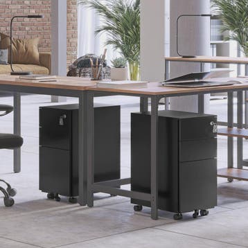 Mobiel Archiefkastje met 3 Lades - 45x30x60 cm - Voorgemonte, Huis en Inrichting, Verzenden, Nieuw