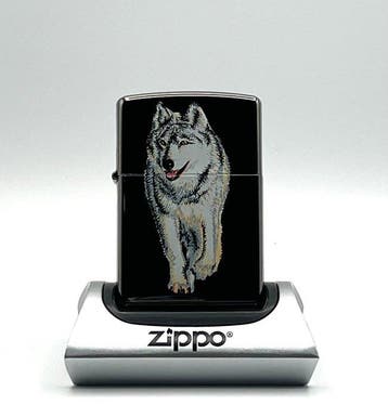 Zippo, No Reserve Price - Wolf Timber Wolf Wildlife Series, Nieuw