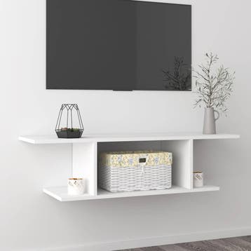 vidaXL Tv-wandmeubel 103x30x26,5 cm wit, 100 tot 150 cm, Verzenden, Nieuw, Minder dan 100 cm