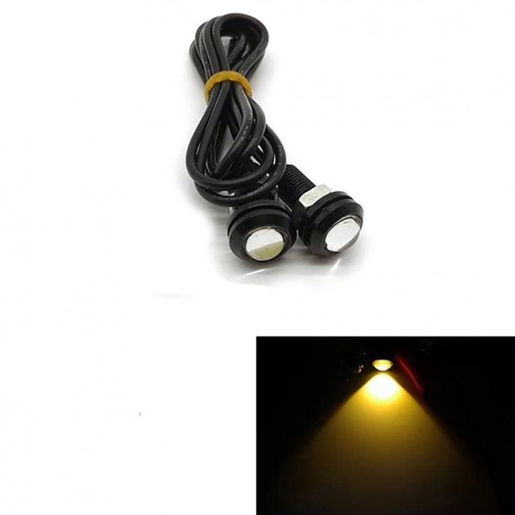 18MM LED - Eagle Eye - Oranje - Waterproof, Auto diversen, Tuning en Styling, Ophalen of Verzenden