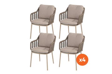 Set van 4 - Taste by 4SO Taste Puglia dining tuinstoel -, Verzenden, Nieuw, Overige materialen