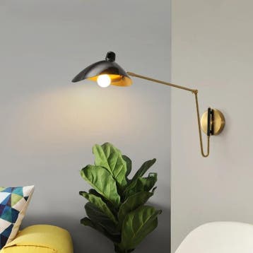 Industriële Wandlamp met Lange Arm en Scharnier, Huis en Inrichting, Lampen | Spots, Verzenden, Nieuw