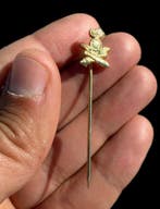 Curieus en historisch metalen militaire speld,, Antiek en Kunst