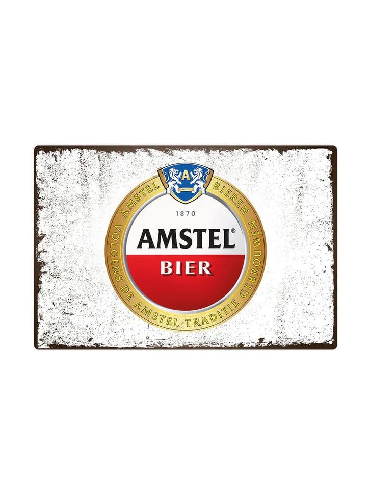 Amstel Bier - met rond logo, Huis en Inrichting, Woonaccessoires | Wanddecoraties, Ophalen of Verzenden