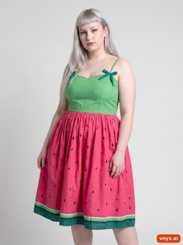 Collectif Dresses Dames maat L Pink & Green Vintage, Ophalen of Verzenden, Nieuw