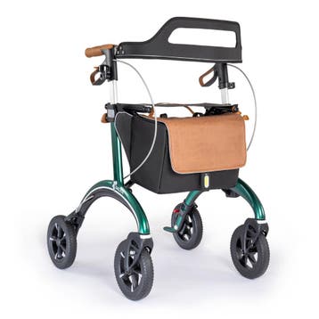 Saljol Carbon Rollator CR62 - British Racing Green M, Diversen, Rollators, Ophalen of Verzenden, Nieuw
