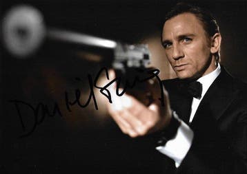 Daniel Craig - Autographed Photo Casino Royale full name, Nieuw