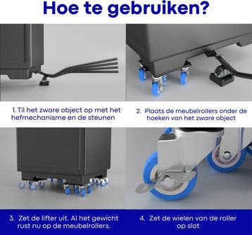 Moeve Meubelroller Stevig en handig voor zware meubels -, Ophalen of Verzenden, Nieuw