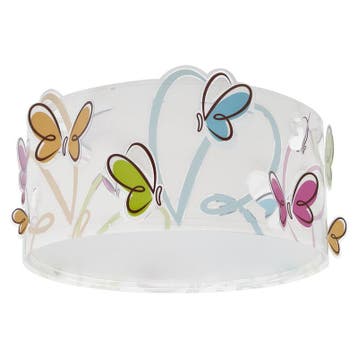 Veelkleurige kinderkamer plafondlamp kunststof, Vlinders, Ophalen of Verzenden, Nieuw