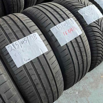 2 x Vredestein 215-45-18 Zomerbanden 4mm, 18 inch, Ophalen of Verzenden, Band(en), Personenwagen