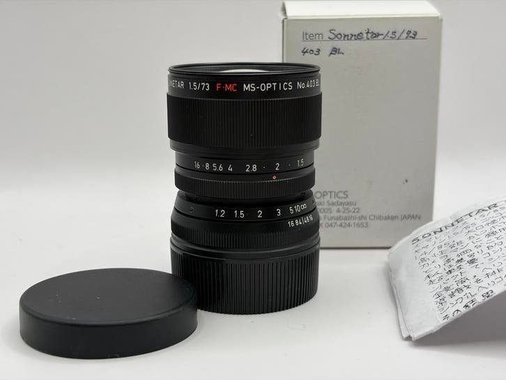 MS-Optics 73mm 1.5 Sonnetar, Audio, Tv en Foto, Fotografie | Lenzen en Objectieven, Verzenden