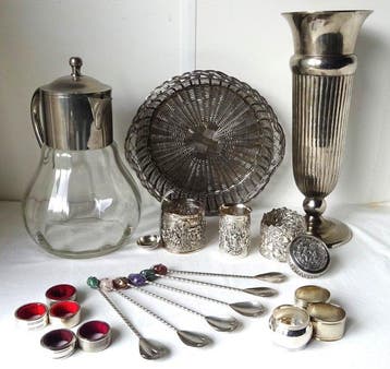 Hooykaas - Broodmand (21) - Verzilverde diner Accessoires -, Antiek en Kunst
