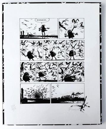Franquin - 1 Silkscreen - Idées Noires - Les Mouettes -, Nieuw
