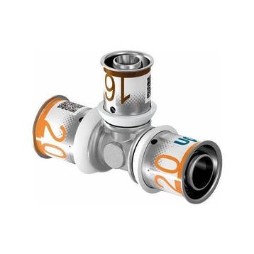 Uponor S-Press Plus perskoppeling Ø20x16x20 T-stuk, Verzenden, Nieuw