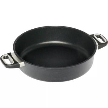 AMT Gastroguss Braadpan Ø 32 cm hoogte 8 cm 5,5 liter met.., Ophalen of Verzenden, Nieuw, Aluminium