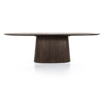 Eettafel Aron ovaal 250x110 - bruin | Eleonora, Ophalen of Verzenden, Nieuw