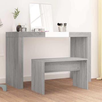 vidaXL Kaptafelkruk 70x35x45 cm bewerkt hout grijs sonoma, Huis en Inrichting, Verzenden, Nieuw