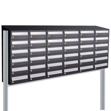 Brievenbusunit Hive set vrijstaand 6-breed, 6-hoog - zwart, Verzenden, Nieuw
