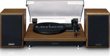 Platenspeler met Bluetooth - Twee externe Speakers - Auto-st, Verzenden, Zo goed als nieuw
