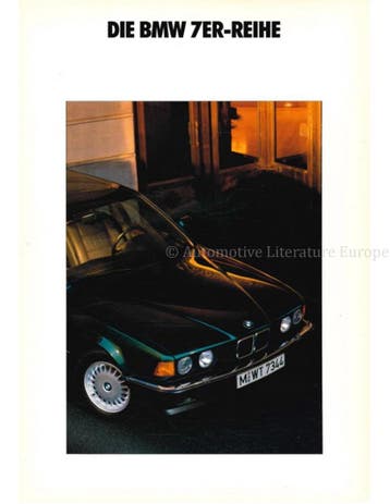 1991 BMW 7 SERIE BROCHURE DUITS, Nieuw, BMW, Author