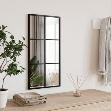 Wandspiegel 30x60cm Zwart - Retourdeal 24% Korting, Huis en Inrichting, Minder dan 50 cm, Ophalen of Verzenden, Zo goed als nieuw