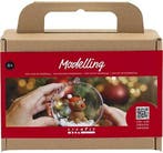 Diykit pakket hobbyset mini kerstbal boetseren rendier, Hobby en Vrije tijd, Ophalen of Verzenden, Nieuw