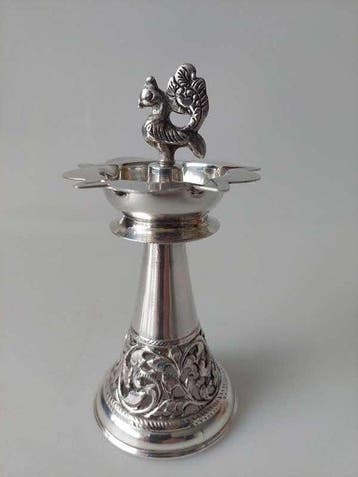 Olielamp - .925 zilver - Dit is een traditionele Indiase