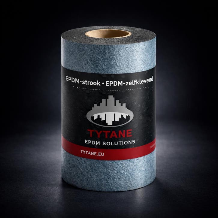 Tytane® Zelfklevende EPDM strook, Doe-het-zelf en Verbouw, Dakpannen en Dakbedekking, Zwart, Nieuw, Ophalen of Verzenden