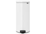 Brabantia NewIcon Prullenbak - 30 l - Pedaalemmer - White, Verzenden, Zo goed als nieuw