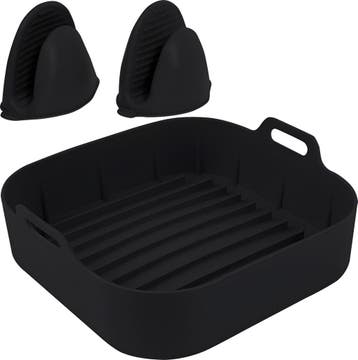HI NATURE™ Airfryer accessoires - Airfryer siliconen bakje, Ophalen of Verzenden, Zo goed als nieuw, Hi Nature