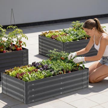 Verhoogde plantenbak Salvia verzinkt, verschillende maten, Verzenden, Nieuw