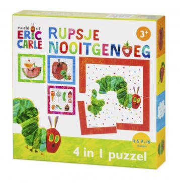 Rupsje Nooitgenoeg Puzzel (4, 6, 9 en 16 stukjes) |, Verzenden, Nieuw