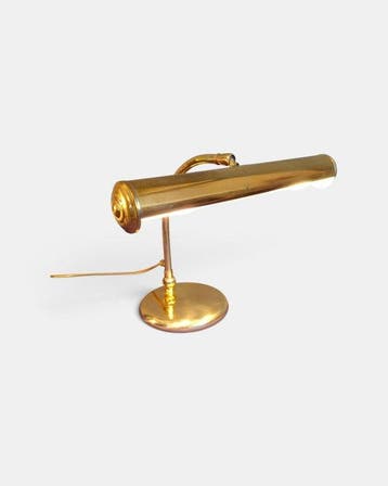 Tafellamp - Messing - Notarislamp / Pianolamp, Antiek en Kunst