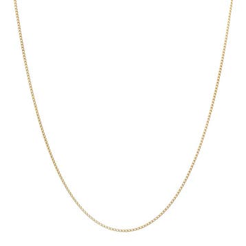 Gouden lengtecollier gourmet 42.5 cm 14 karaat, Sieraden, Tassen en Uiterlijk, Kettingen, Verzenden, Zo goed als nieuw, Goud