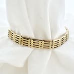 Gouden heren fantasie schakelarmband., Ophalen of Verzenden, Gebruikt, Overige kleuren, Goud