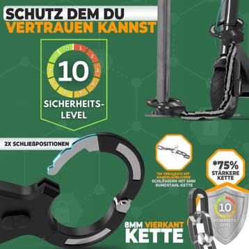 2dekans | MIVELO Handboeienslot voor e-scooters & fietsen -, Ophalen of Verzenden, Zo goed als nieuw, MIVELO