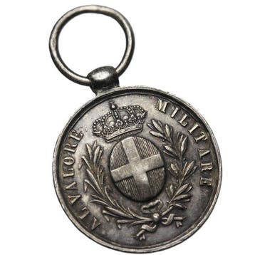 Italië. 1859- Medalla al Valor Militar, grado de plata