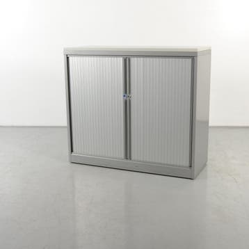 Roldeurkast Mewaf  - Aluminium - 108 x 120 cm - Lichtgrijs, Huis en Inrichting, Kasten | Roldeurkasten en Archiefkasten, Ophalen of Verzenden
