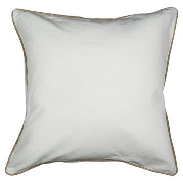 kussen wit met jute bies 55x55cm*, Verzenden, Nieuw