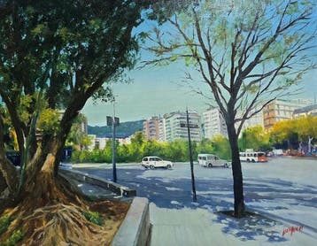 Joan Canós (1928) - Paseo de primavera, Antiek en Kunst