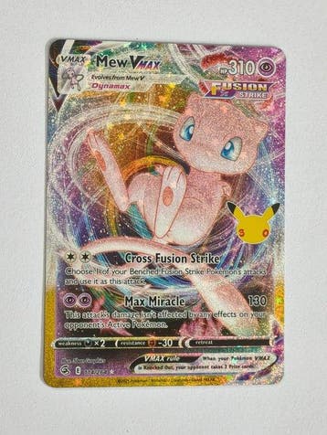 Pokémon Card 30th Celebration - Mew VMAX 114/264, Nieuw