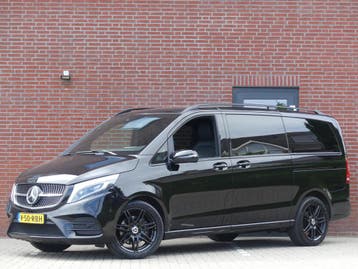Mercedes-Benz V-Klasse 300d AMG Dubbel Cabine Panoramadak/Le, Automaat, Gebruikt, Euro 6, Zwart